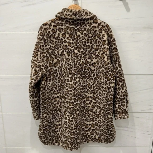 Stand Studio | Oversized Beige Leopard Sabi Coat - Size FR 38 - Picture 6 of 9